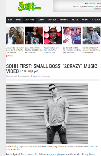 Official website of Small Boss Small boss Rapper Small Boss Music Small Boss rap Smallbossmc Small Boss I Been Told Small Boss 2Crazy